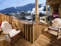 Balkon mit Blick auf die Streif