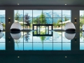 Interalpen-Hotel Tyrol Poolanlage mit Panormablick