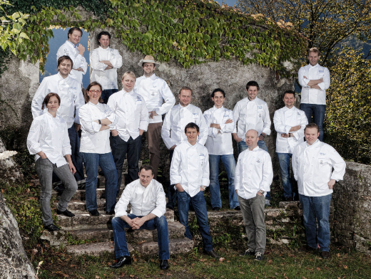 Foto: Vogl/Neumayr JRE-Österreich-Köche vereint beim Gala-Diner im Hotel Steiner im Obertauern.