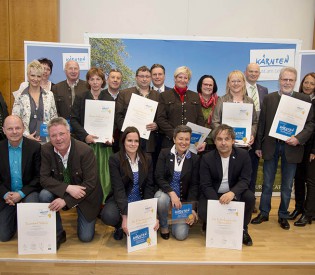 Kärntner Qualitätssiegelverleihung an Unternehmer