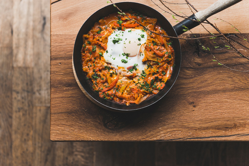 shakshuka vegetarisches/veganes Rezept shakshuka