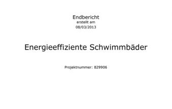 Endbericht – Neue Energien 2020